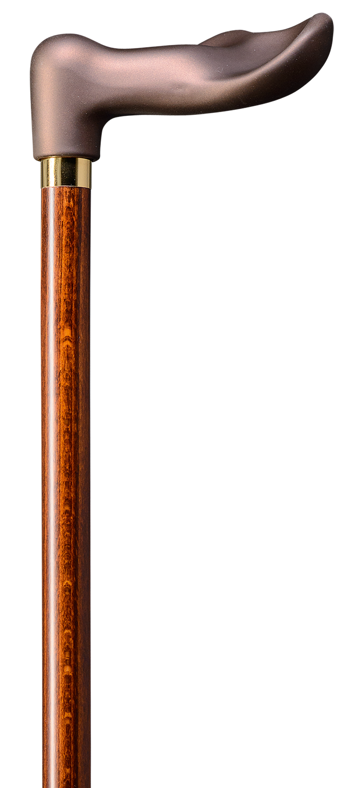 Ergonomische Houten Wandelstok Soft Kers